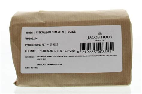 Viskruiden Gemalen Van Jacob Hooy 250 Gram