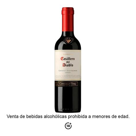 Vino Tinto Concha Y Toro Casillero Del Diablo Cabernet Sauvignon 375 Ml