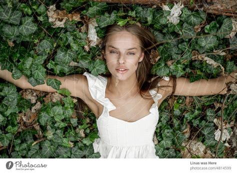 The Beauty Of Nature Reflects The Beauty Of A Gorgeous Brunette Girl