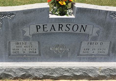 Irene Stella Pfiester Kott Pearson (1924-2014) - Find a Grave Memorial