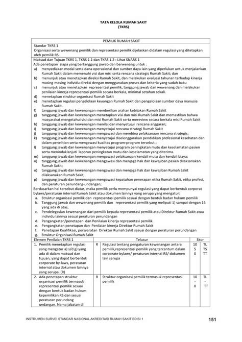 Pdf Tata Kelola Rumah Sakit Tkrs Berupa Disposisi Melakukan