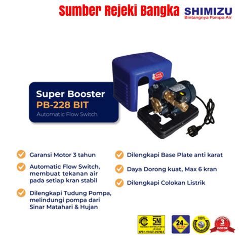 Jual Pompa Shimizu PB 228 Bit Booster Pump Jakarta Barat Sumber