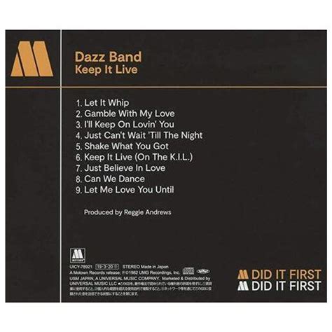 Dazz Band Keep It Live Japan Cd