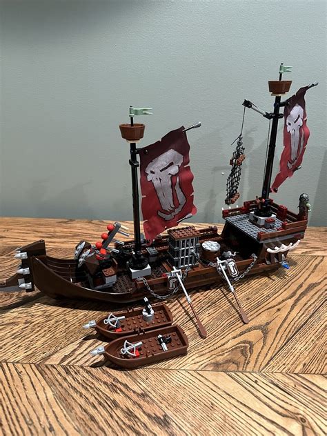 Lego Set 7048 Castle Troll Pirate Warship No Box Missing 3 Pc And