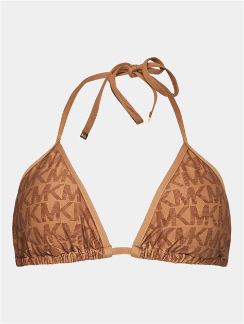MICHAEL Michael Kors Bikini augšdaļa Signature Logo MM2N505 Brūns