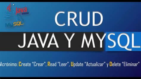 CRUD Java Y Mysql Facil Y Completo 2019 YouTube