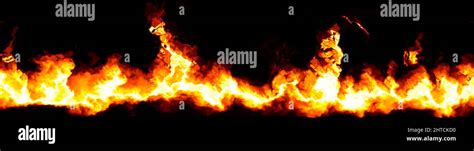 Stylized Fire Banner Background Stock Photo Alamy