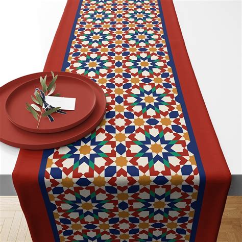 Jual Table Runner Taplak Meja Motif Turkish Bohemian Maroko X Dan