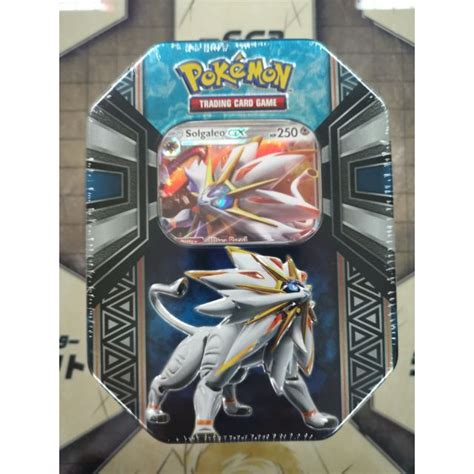 Pokémon Solgaleo Gx Box Tin Shopee Malaysia