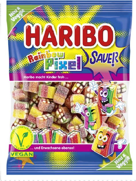 הריבו Haribo Rainbow Pixel הריבו פיקס גומי צבעוני חמוץ סופר פארם