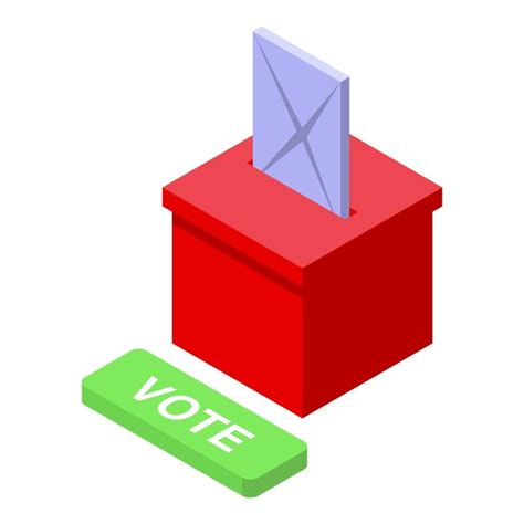 Premium Vector Ballot Box Icon Isometric Vector Online Vote Voter Idea