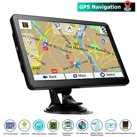 Araba GPS Navigasyon 7 In Dokunmatik Ekran HD Ab Abd AU Harita Araba