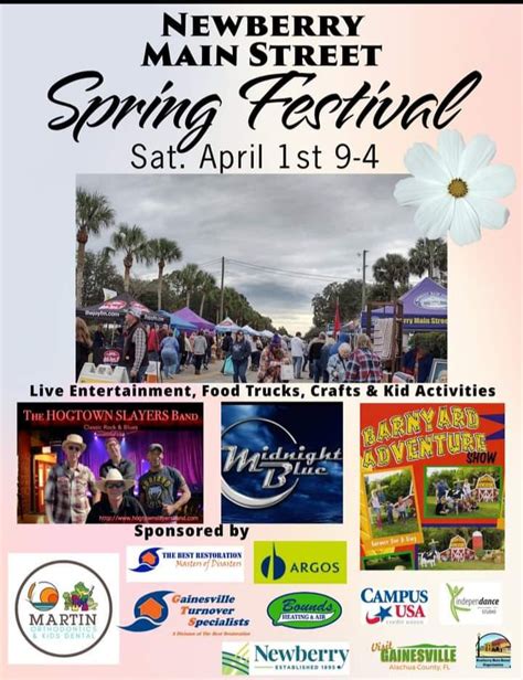 Newberry Main Streets 2023 Spring Festival, Newberry Historic District ...