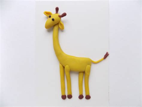 Аппликация «Жираф» из пластилина - ОригамиСан