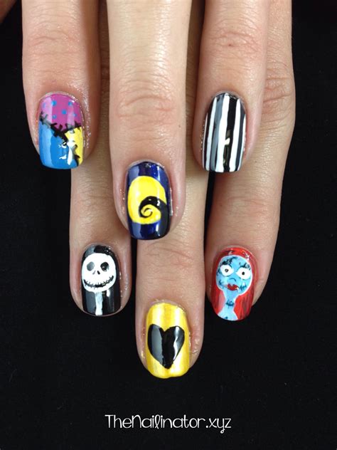 Nightmare Before Christmas Nail Art The Nailinator