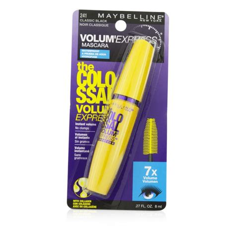 Maybelline Volum Express The Colossal Waterproof Mascara Classic Black 8ml027oz Lazada Ph