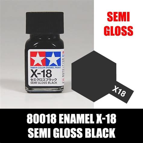 S N Tamiya Enamel X Semi Gloss Black Nshop Game Hobby