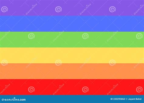 Illustration Of Colorful Rainbow Flag Or Pride Flag Banner Of LGBTQ Lesbian Gay Bisexual