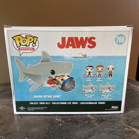 Funko Pop Jaws Shark Biting Quint Summer Convention Limited