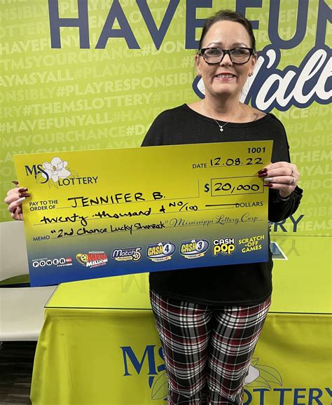 Theodore, Ala., Woman Wins $20,000 in 2nd Chance Drawing - Mississippi