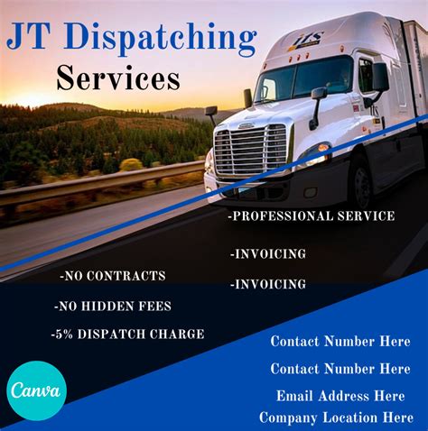 Truck Dispatcher Flyer Template Free