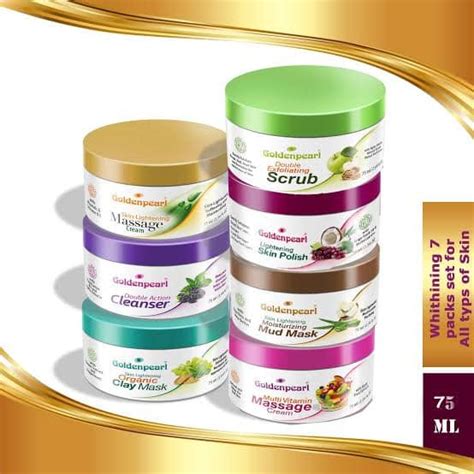 💯 Original Golden Pearl Facial Kit Face Scrub Massage Cream