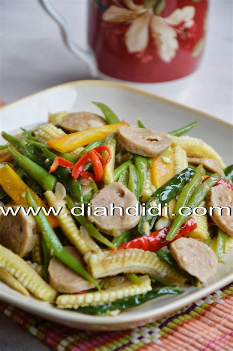 Diah Didis Kitchen Tumis Sayur Campur Campur Saus Tiram