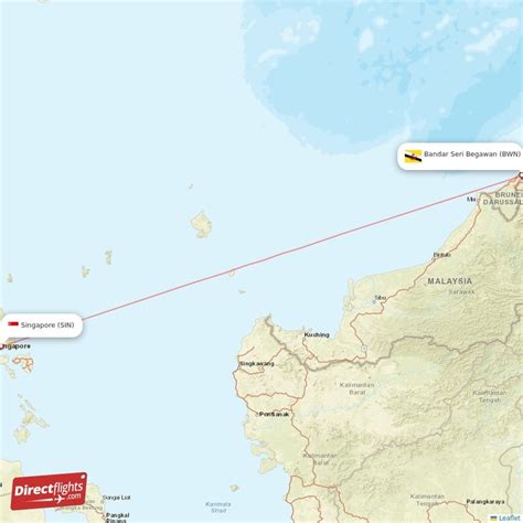 Direct Flights From Bandar Seri Begawan To Singapore BWN To SIN Non