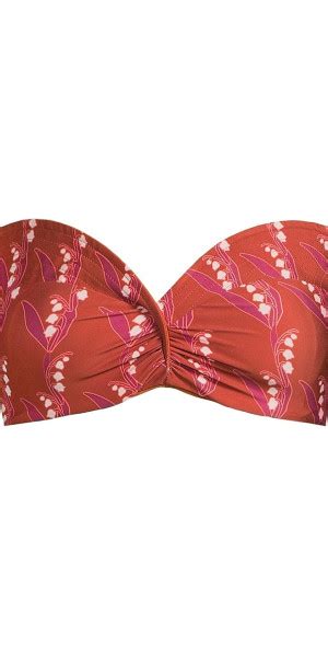 Juan De Dios Women S Victoria Floral Strapless Bikini Top