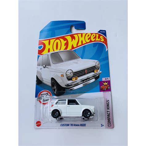 Jual HOTWHEELS HOT WHEELS CUSTOM 70 HONDA N600 PUTIH COMPACT KINGS LOT