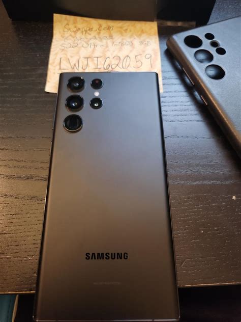 Samsung Galaxy S22 Ultra - Unlocked, Black, 128GB, 8GB, SM-S908U1 ...