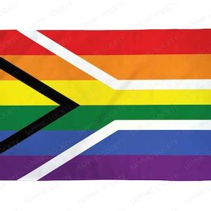 South Africa Gay Pride Flag X Lgbtq Indoor Outdoor Waterproof Poly Flag South African Gay