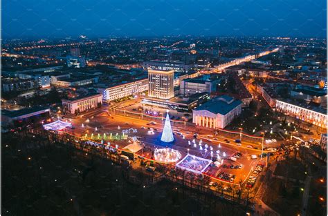 Gomel, Belarus. Main Christmas Tree | Architecture Stock Photos ...