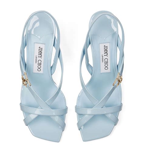 Womens Jimmy Choo Blue Jess 65 Leather Sandals Harrods UK