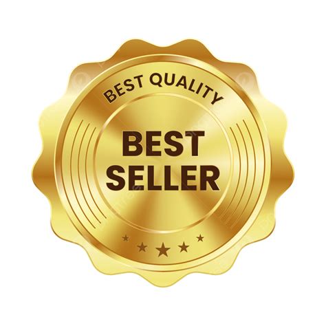 Best Quality Seller Badge With Round Shape Gold Color Badge Gold Badge Label Png And Vector