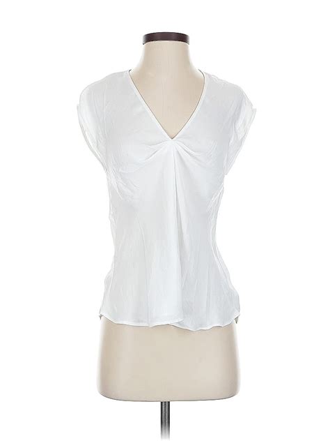 Naked Zebra 100 Polyester White Sleeveless Blouse Size S 57 Off ThredUp