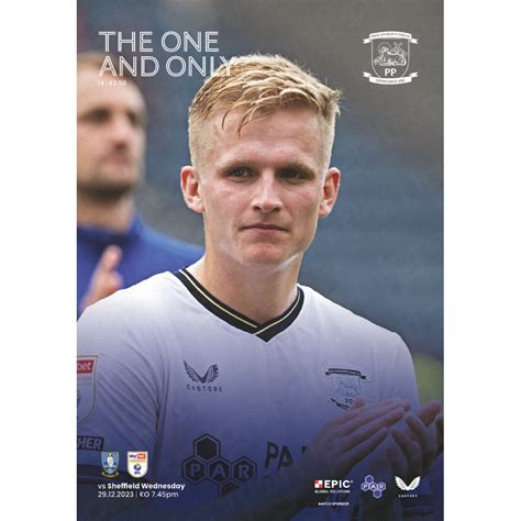 Preston North End Vs Sheffield Wednesday Matchday Football Programmes