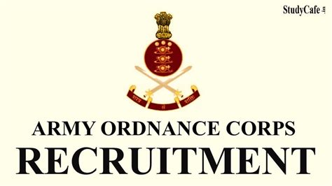 Army Ordnance Corps Recruitment 2022 Notification Check Posts Name And