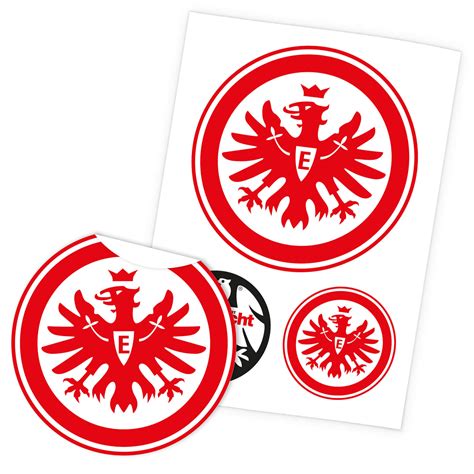 Eintracht Frankfurt Wandsticker Logo Er Set Eintracht Frankfurt Stores