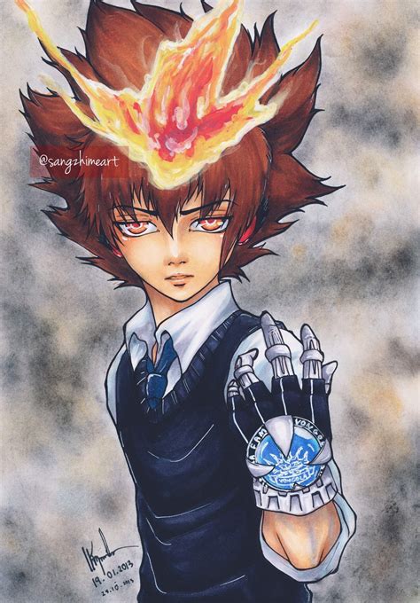 Katekyo Hitman Reborn Tsuna Drawing