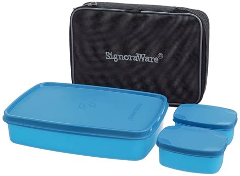 Buy Signoraware Polypropylene Compact Lunch Box With Bag T Blue Online At Low Prices In India