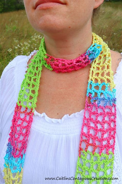 Easy Pretty Crochet Scarf ~ Free Crochet Pattern