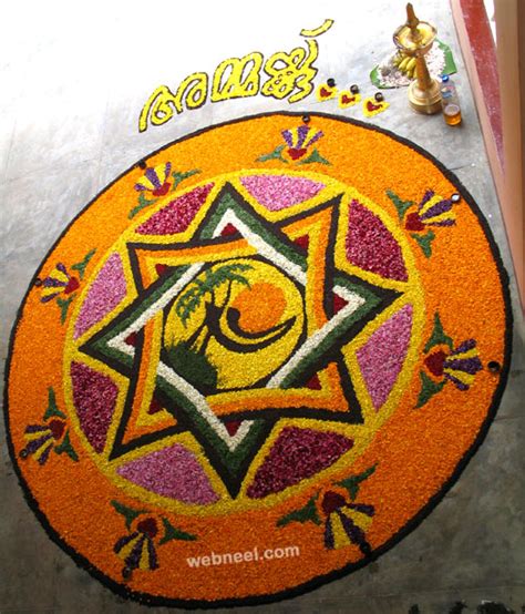 Simple Pookalam Design 3