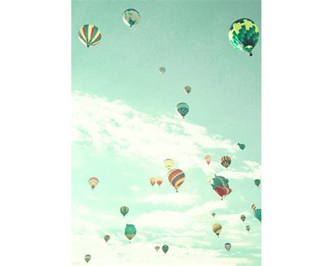 Hot Air Balloon Nursery Decor Gender Neutral Nursery Prints Etsy