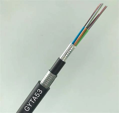 Length 2km 12 Core G652d Direct Burial Armored Fiber Optic Cable