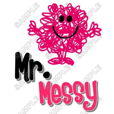 Mr Men and Little Miss Mr. Messy T Shirt Iron on Transfer ...