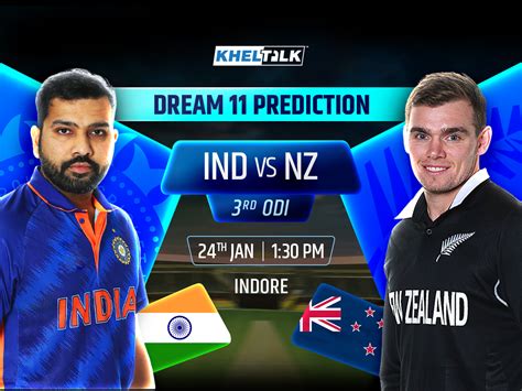 Ind Vs Nz Dream11 Prediction Nz Tour Of India 3rd Odi 24 Jan