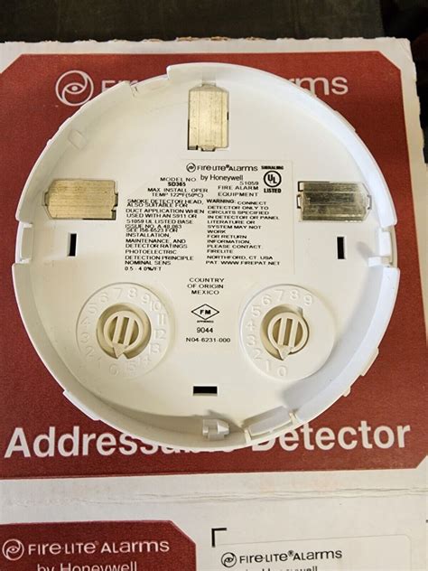 Fire Lite SD365 Addressable Photoelectric Smoke Detector 783863051692