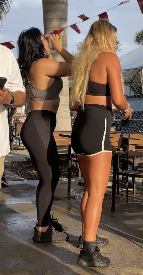 Hot Sluts With Ass In Shorts And Leggings Cameltoe Vpl Blondes And A Brunette OC Short