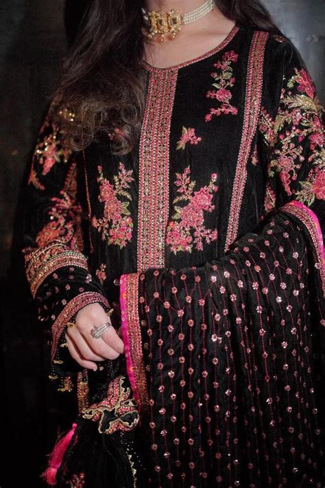 pc velvet dress indian pakistani bangladeshi desi designer shalwar